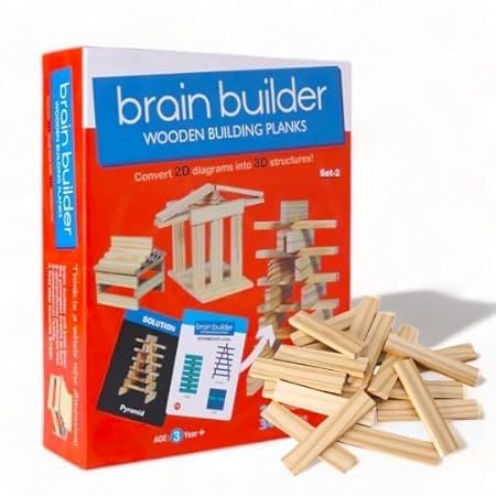Ekta Brain Builder Wooden Building Plank