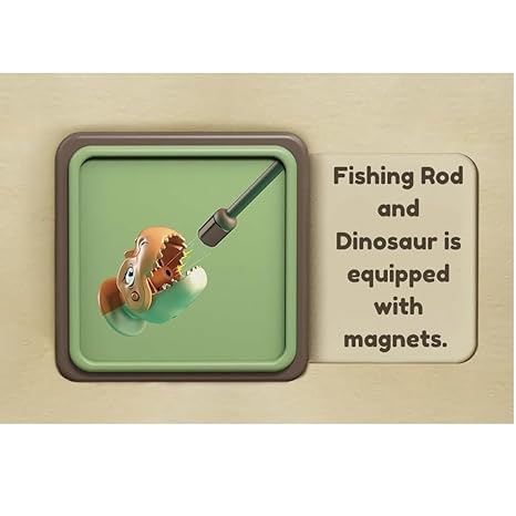 2 in 1 Dino Balancing Toy for Kids with Fishing Rods Educational Number Counting Toy for Kids