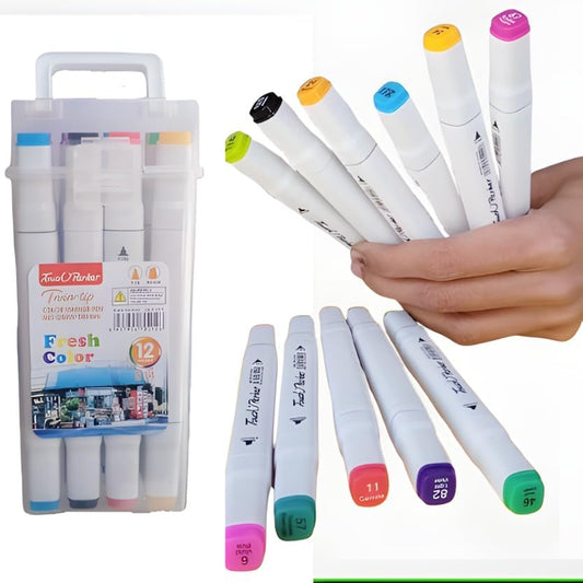 12 Colors Marker Set
