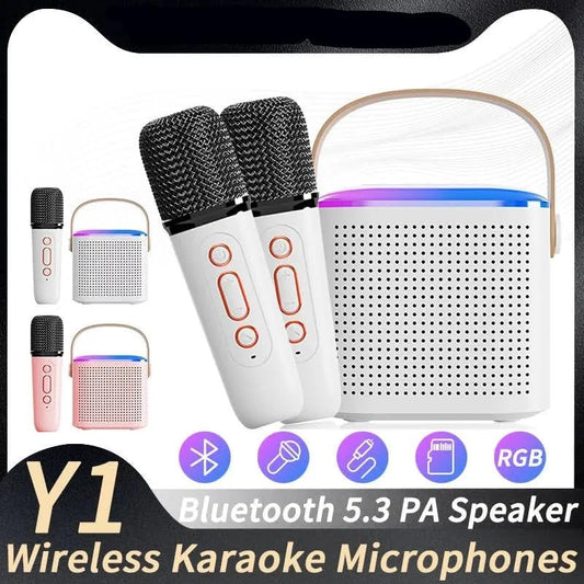 High Quality Bluetooth Speaker with Karaoke Mic (Double Mic)