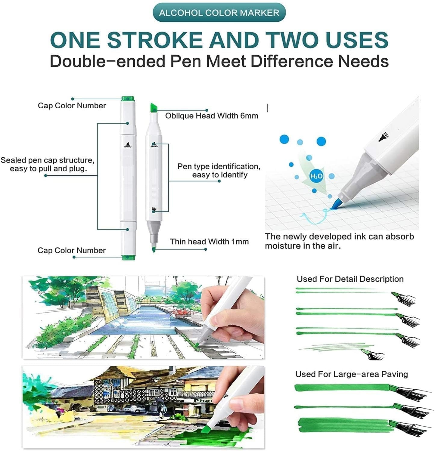 12 Colors Marker Set