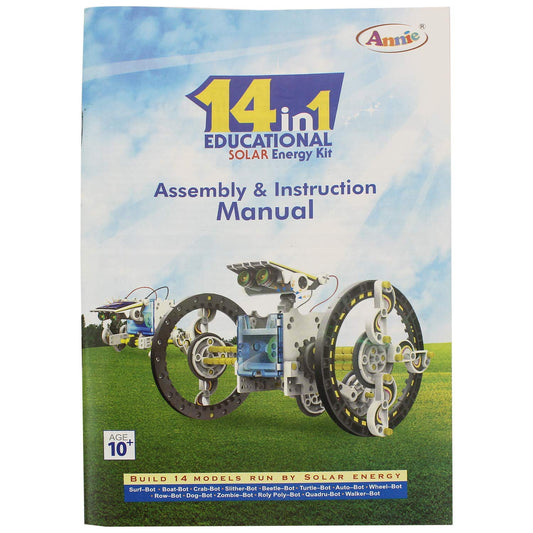 14-in-1 Educational Solar Energy Kit for Kids | Solar Powered Robotics Kit