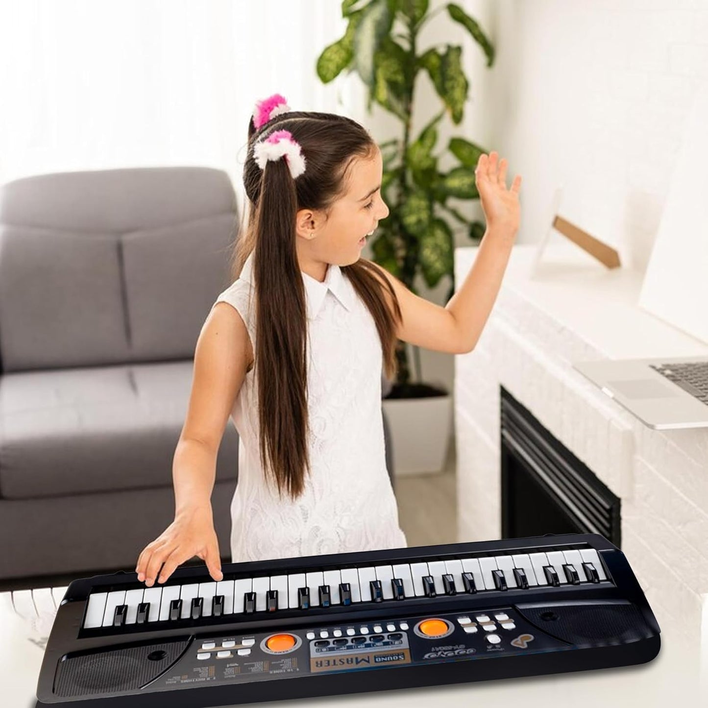 Musical Piano Keyboard with Microphone (49 & 61 keys)