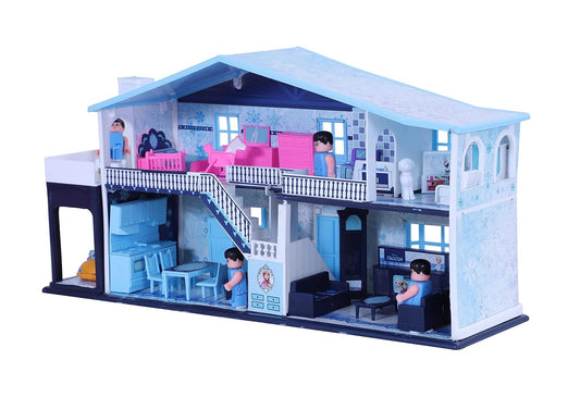 Big Frozen Dollhouse for Kids – 2-Storey Villa with Accessories