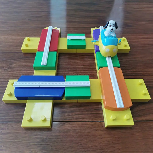Educational Magnetic Train Track || Interactive Slot Toys Building Block Sets