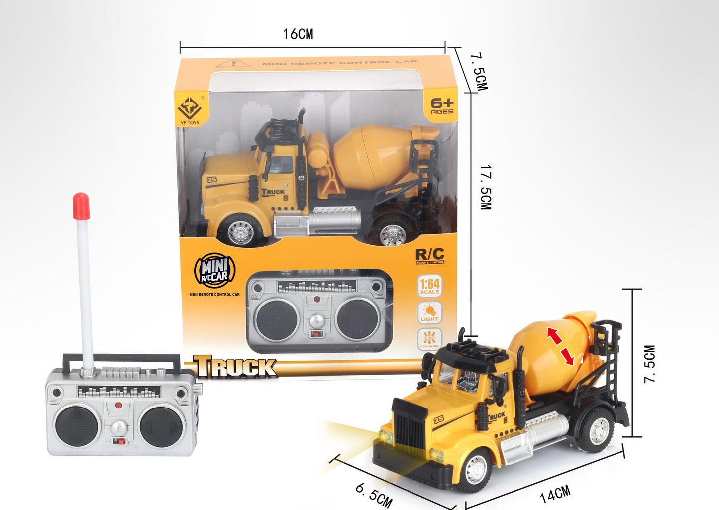 MIni Remote Control  Truck Tanker / Mixer