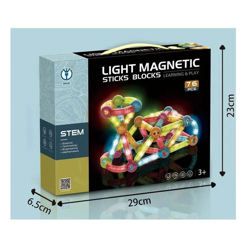 Magnetic Sticks Blocks Adventure Set (52 pcs)