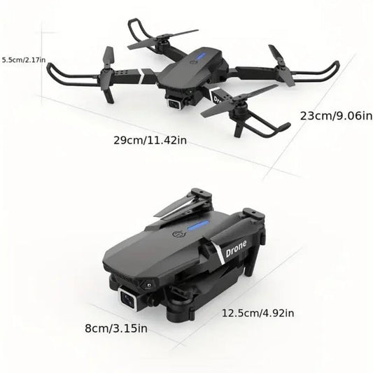 E88 Double battery Foldable Drone