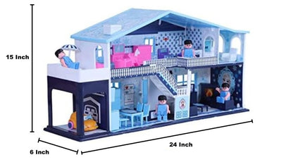 Big Frozen Dollhouse for Kids – 2-Storey Villa with Accessories