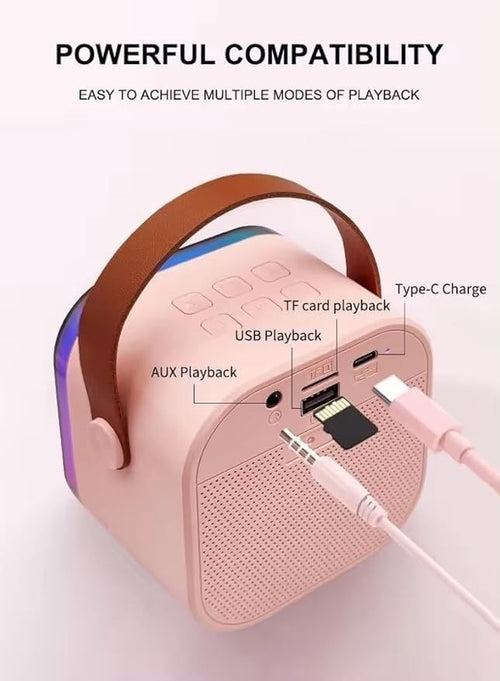 Sale: Colorful Bluetooth Speaker with Karaoke Mic (Single Mic)