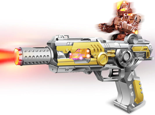 Light Up Toy Gun with Sound Effects & Spray