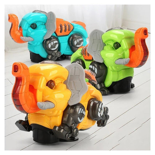 Rotating Dancing Elephant for Kids | Battery Cell Operated Musical Toy with Lights