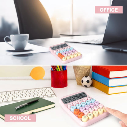 Colorful Pastel-Colored Electronic Calculator