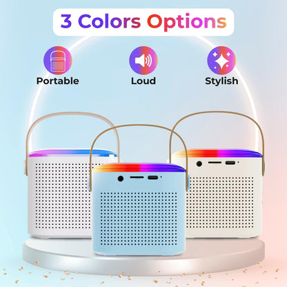 High Quality Bluetooth Speaker with Karaoke Mic (Double Mic)