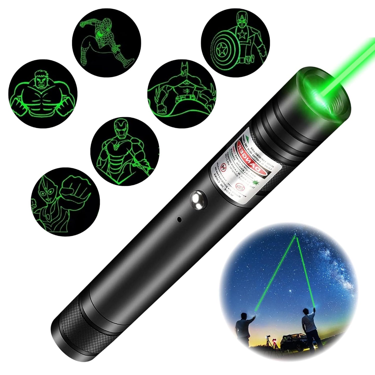 SuperHero Green Laser Light Chargeable