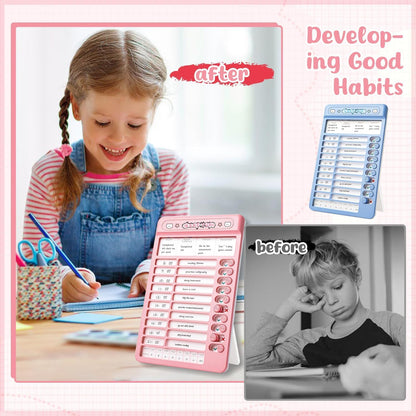 Portable Self-Discipline Chores Chart | Schedule Tracker