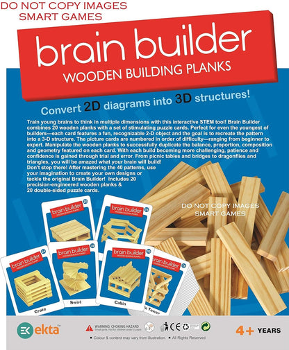 Ekta Brain Builder Wooden Building Plank