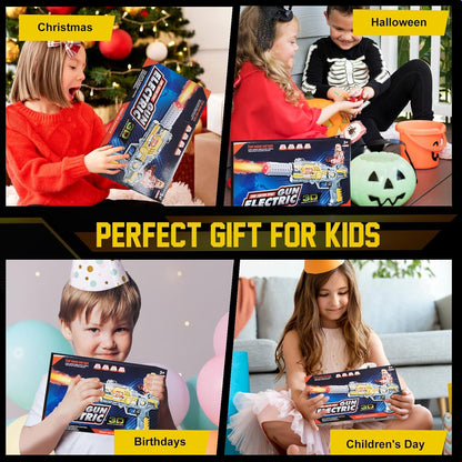Light Up Toy Gun with Sound Effects & Spray