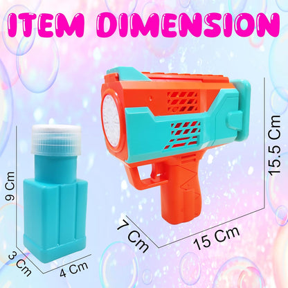 Rechargeable Automatic Bubble Blower Gun with Light