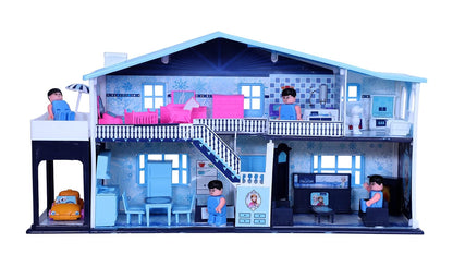 Big Frozen Dollhouse for Kids – 2-Storey Villa with Accessories