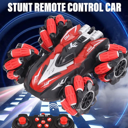 Double-Sided RC Stunt Car for Kids: 360° Drift, Remote Control || With Smoke & Mist Effect (Without watch)