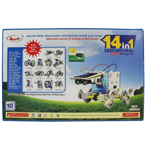 14-in-1 Educational Solar Energy Kit for Kids | Solar Powered Robotics Kit
