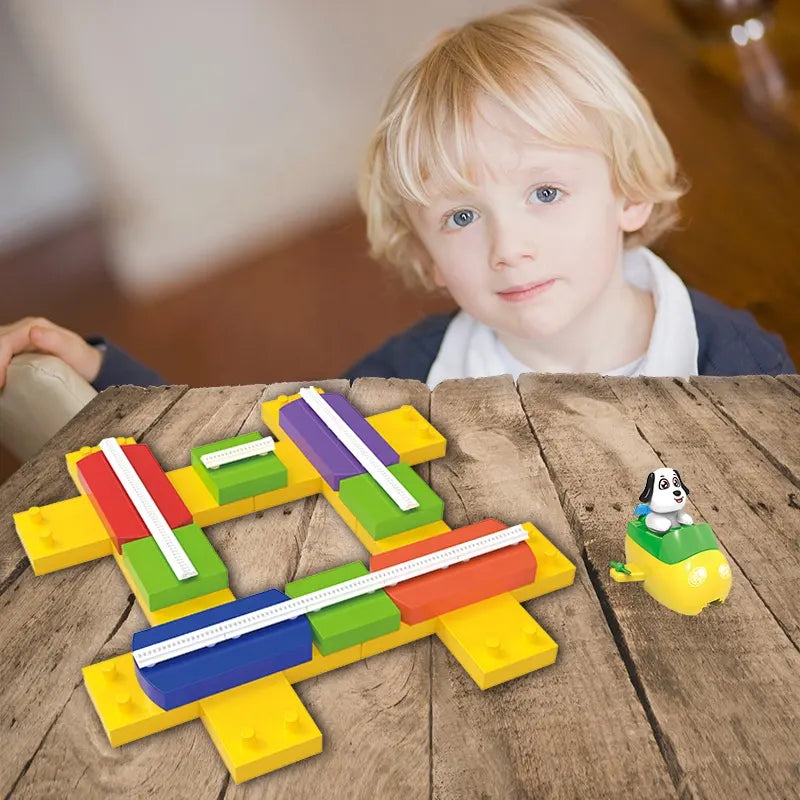 Educational Magnetic Train Track || Interactive Slot Toys Building Block Sets