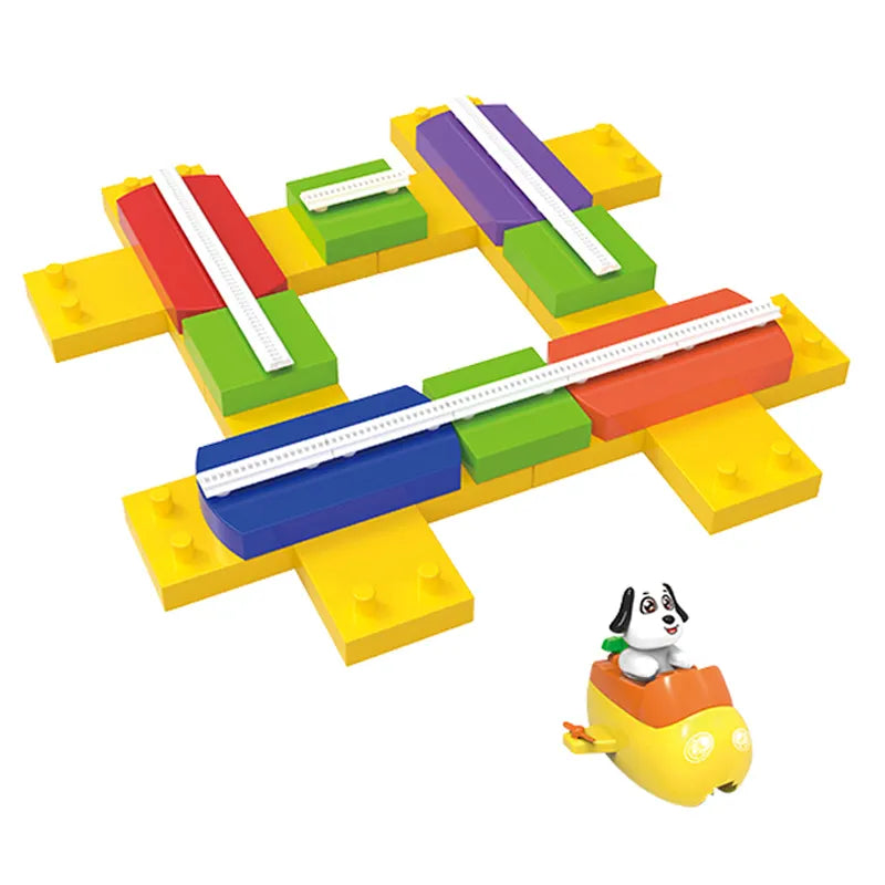 Educational Magnetic Train Track || Interactive Slot Toys Building Block Sets